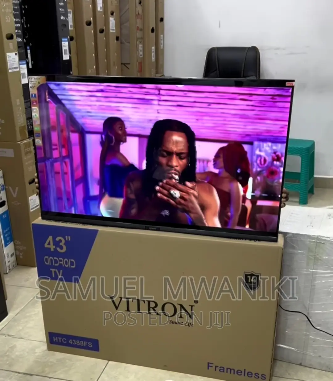 Vitron 43" FHD 1080 Frameless Smart Android TV Netflix