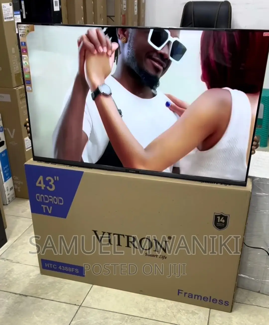 Vitron 43" FHD 1080 Frameless Smart Android TV Netflix