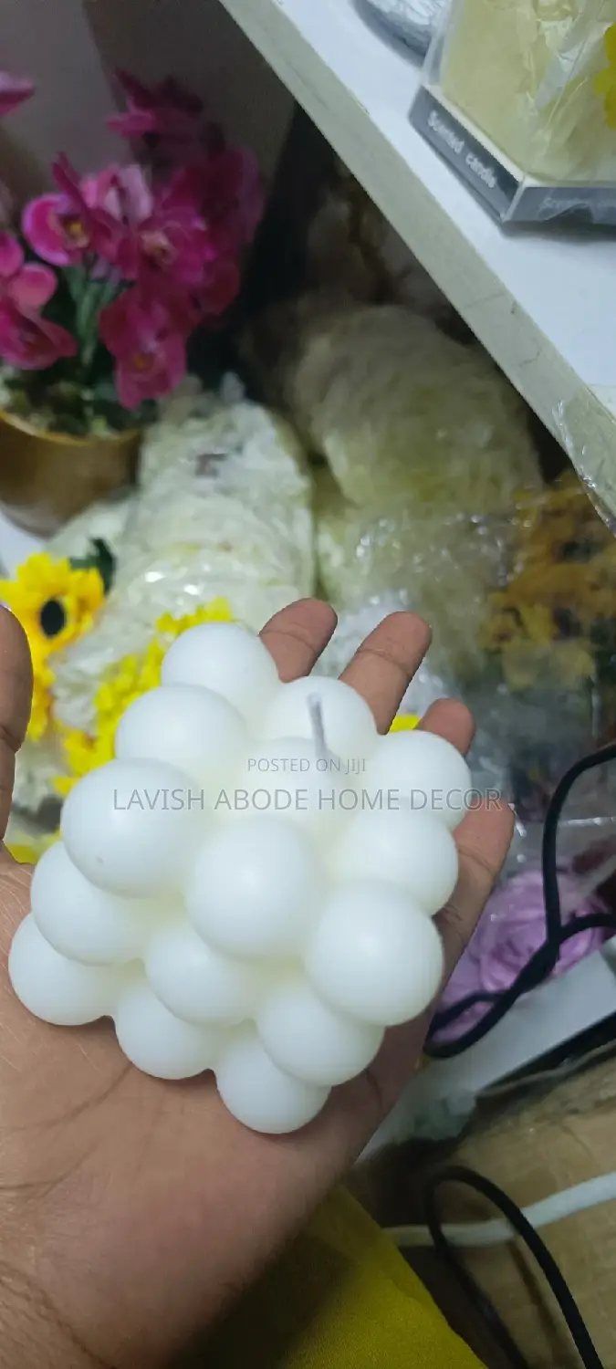 Bubble Scented Candle White