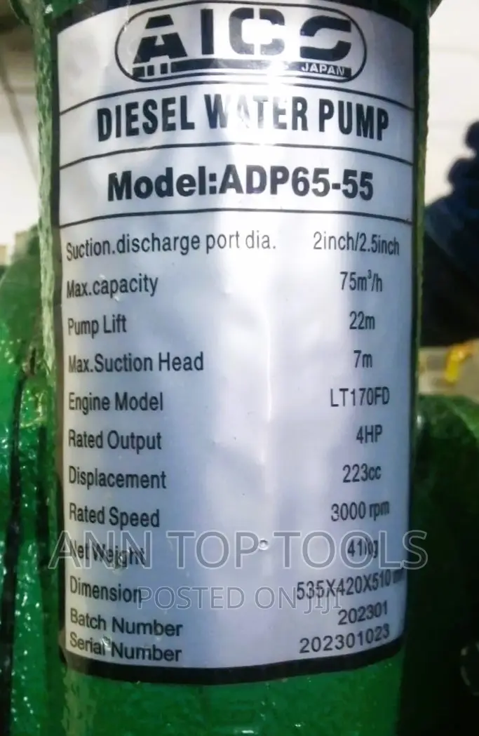 AICO Diesel Water Pump 2 Inch
