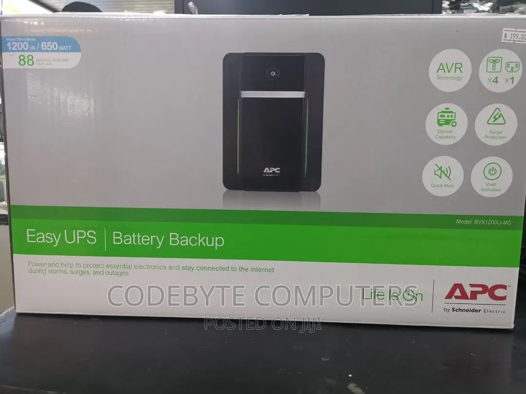 Apc 1.2 Kva Ups 1200va (1200 Watts)