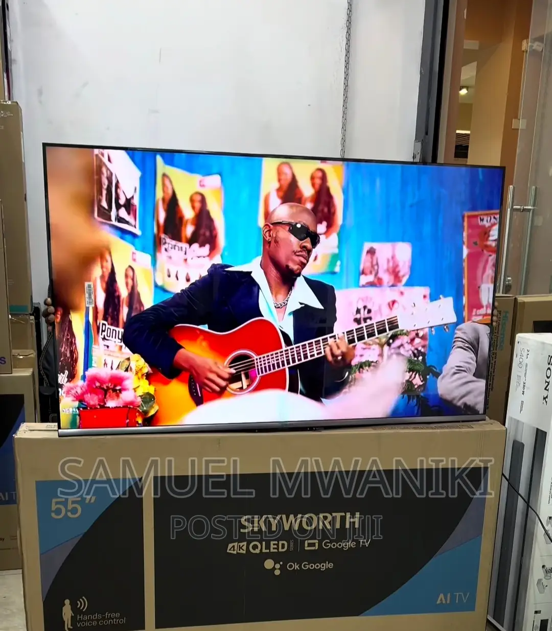 Skyworth 55" Qled Uhd Google Smart Tv Frameless New Model
