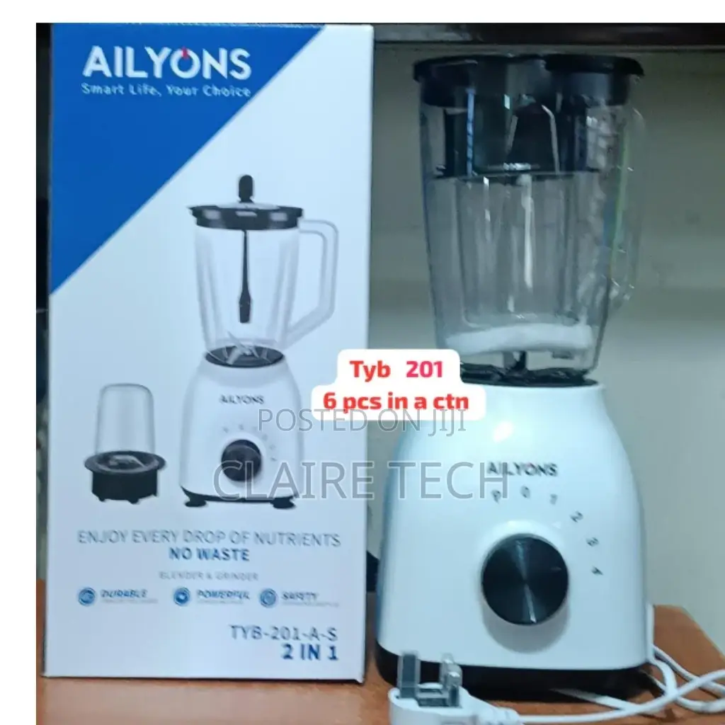Ailyons 2 in 1 Blender,1.5 Litres Jug With It's Grinder