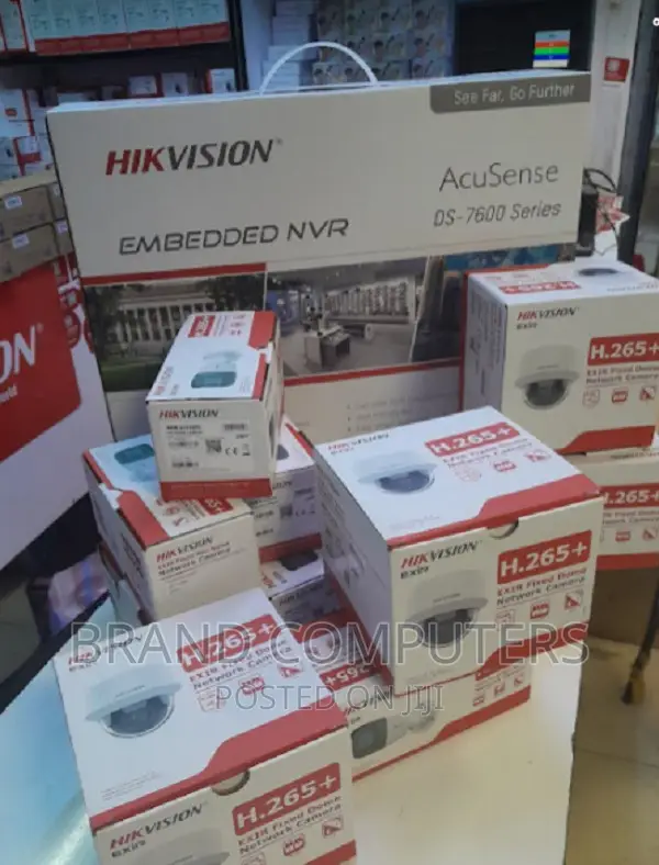4 Channel CCTV Camera Complete Set Hikvision Ip Camera 2mp