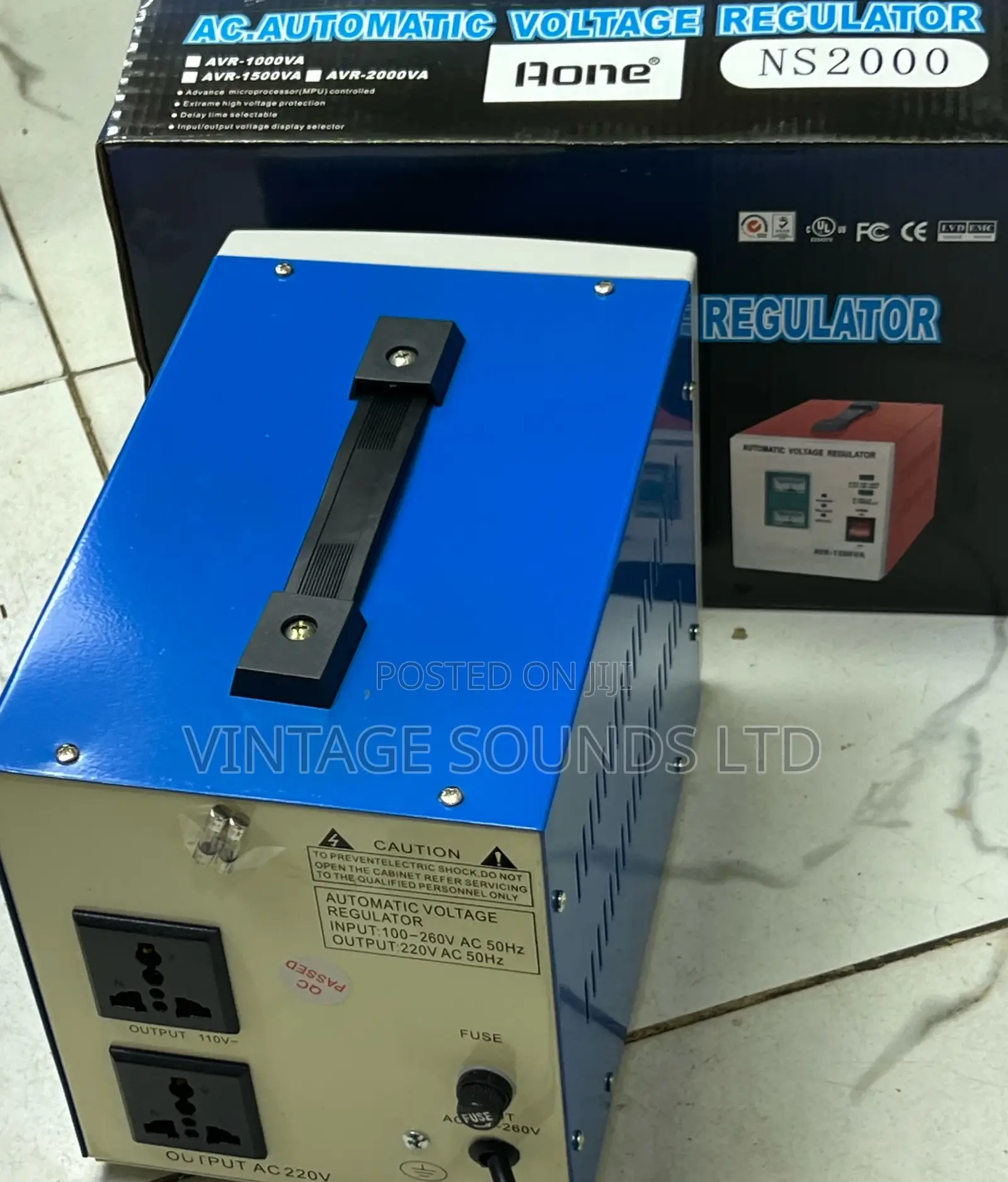 AONE Automatic Voltage Stabilizer – 2000va/ Power Stepdown