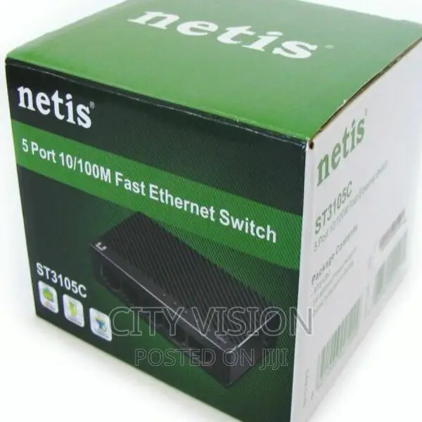 Netis 5port 10/100m Fast Ethernet Switch (St3105c)!!