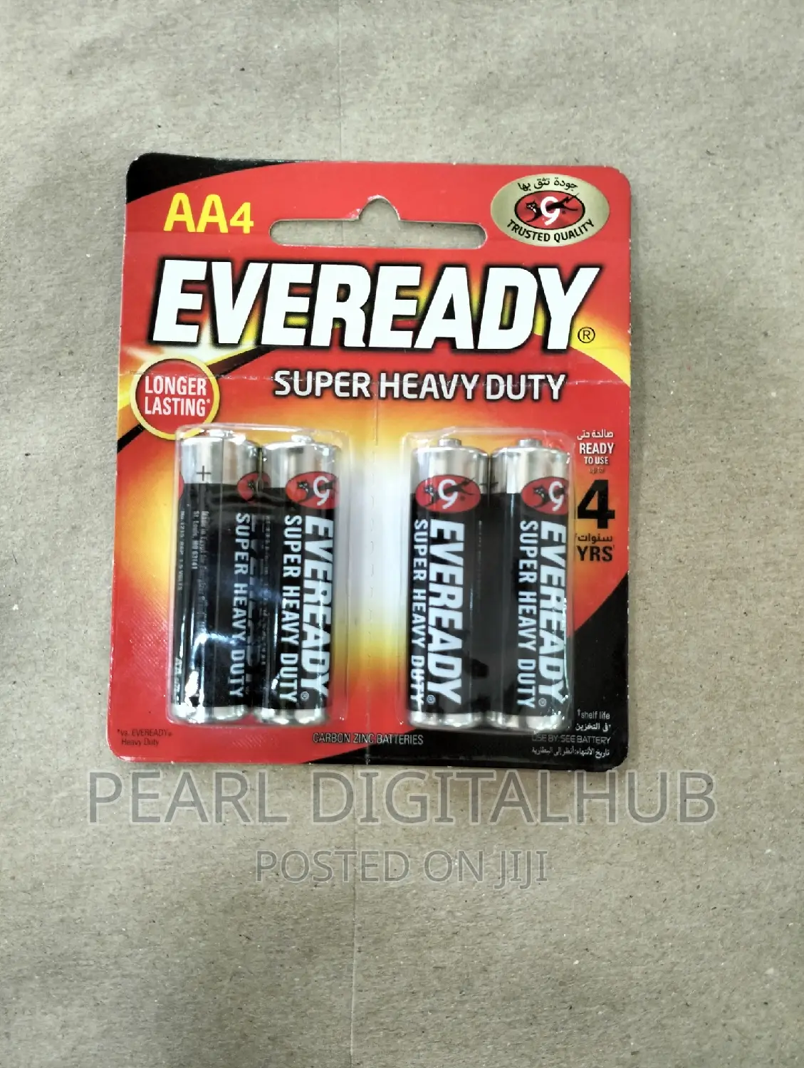 4 Pack 1.5v AA Eveready Battery