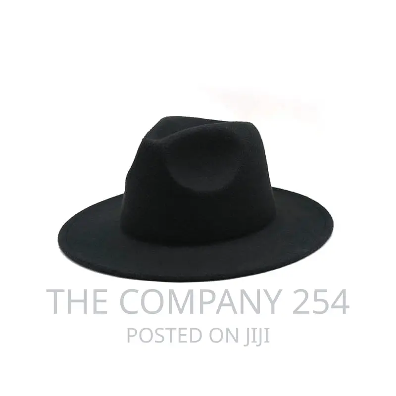 Autumn Winter Womens Felt Hat Fedoras Big Brim Hats .