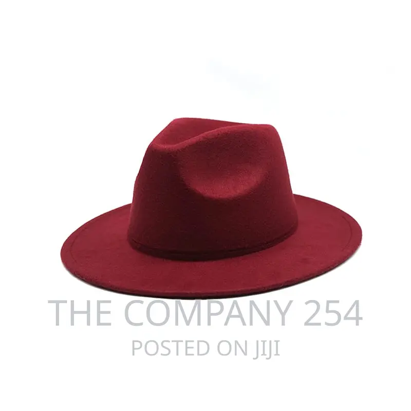 Autumn Winter Womens Felt Hat Fedoras Big Brim Hats .