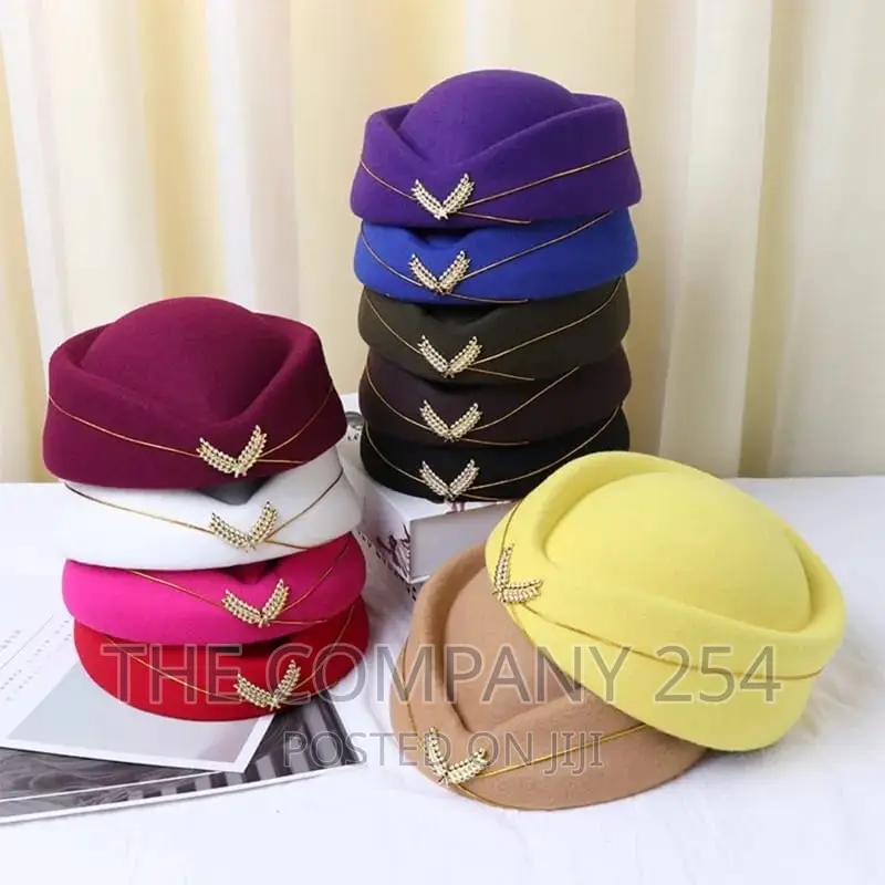 Air Hostesses Hat Stewardess Beret Hat Women Formal .