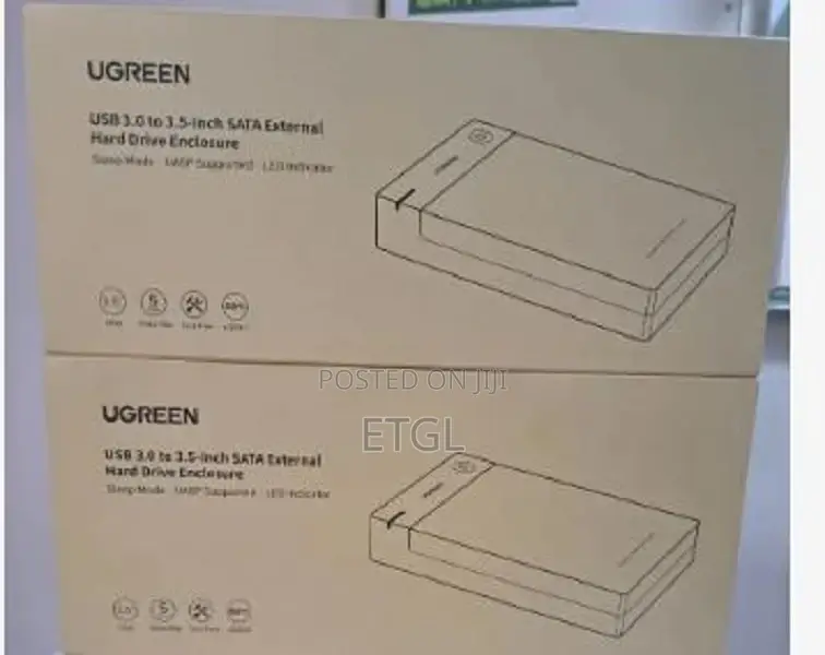 UGREEN USB 3.0 3.5"/2.5" Hard Drive Enclosure With UK Power