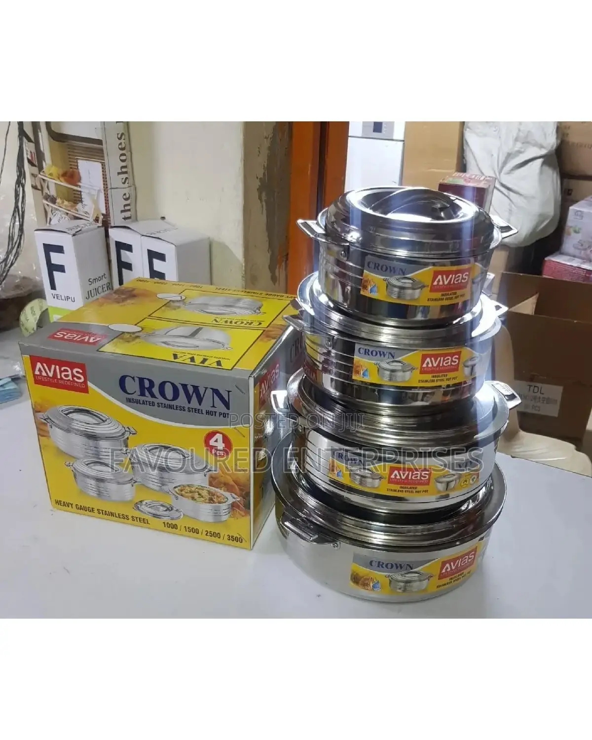 Crown Hot Pot 4 Pieces Set