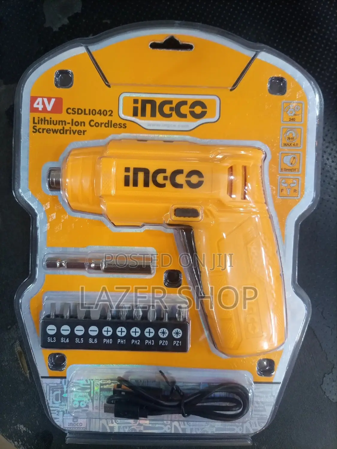 4v Lithium-Ion Cordless Screwdriver