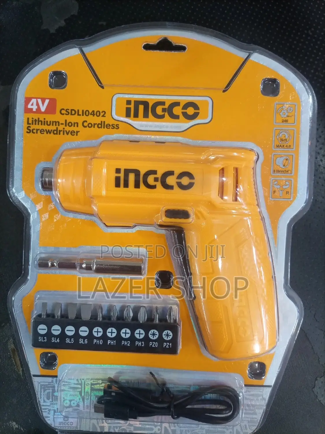 4v Lithium-Ion Cordless Screwdriver