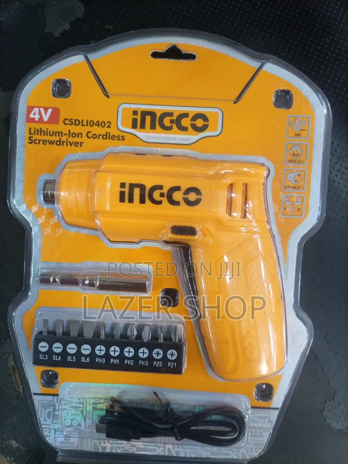 4v Lithium-Ion Cordless Screwdriver