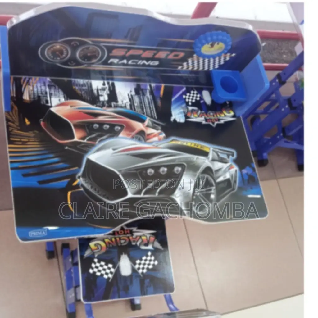Speed Racing Kids Study Table.(Blue).