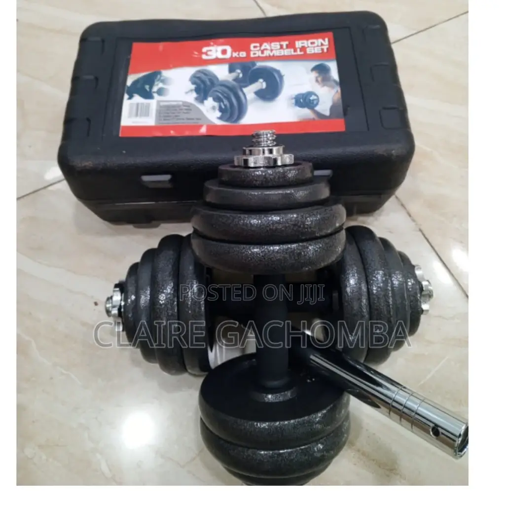 Cast Iron Dumbbell Set 30 Kgs(With Case)