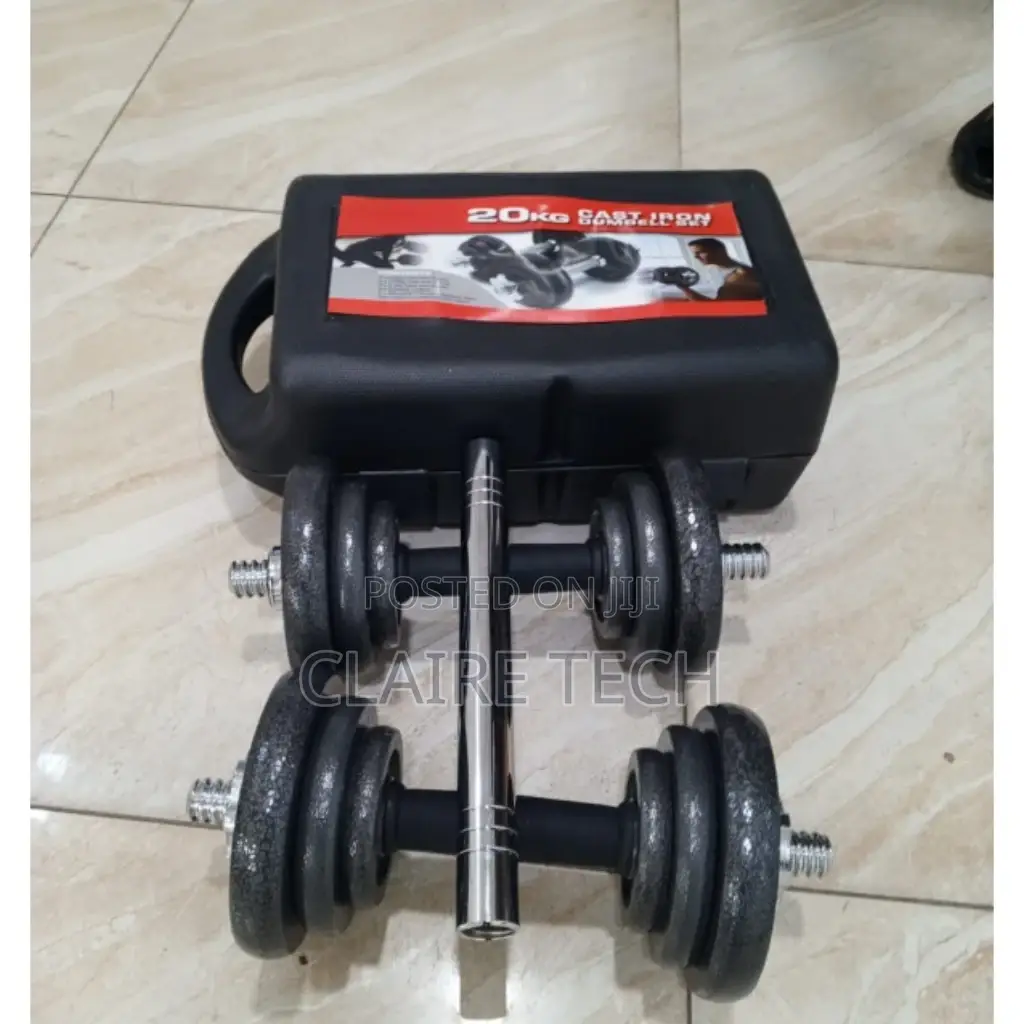 New 20 Kg Dumbbell Set With Case 