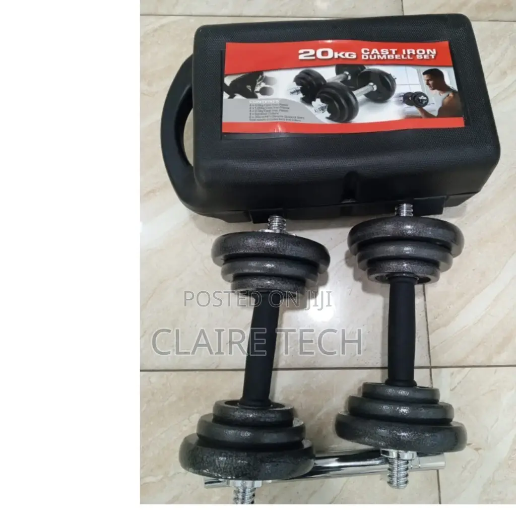 Dumbbell Set 20 Kg Iron Cast With Case