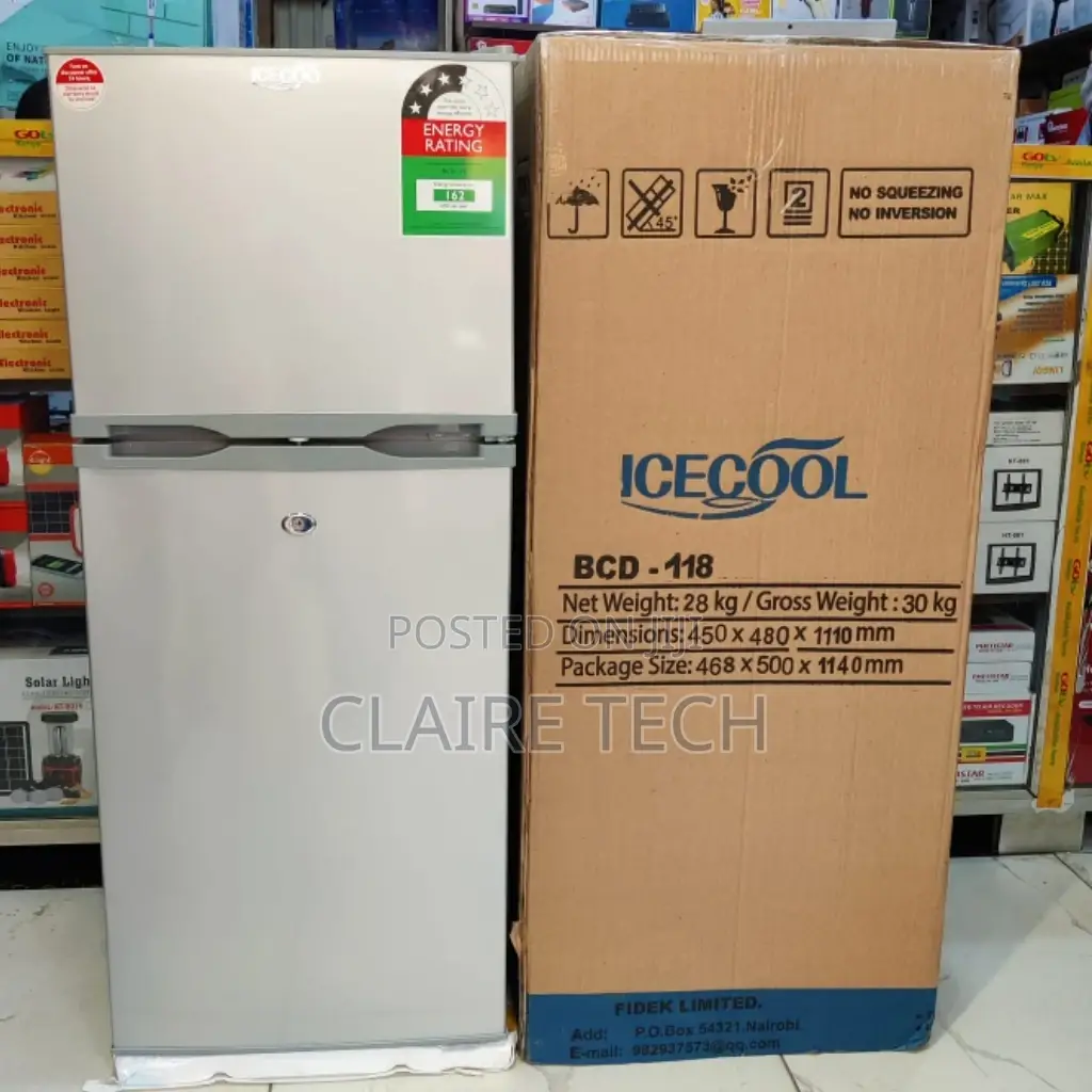 New Icecool (BCD-118)118 Litres Double Door Refrigerator
