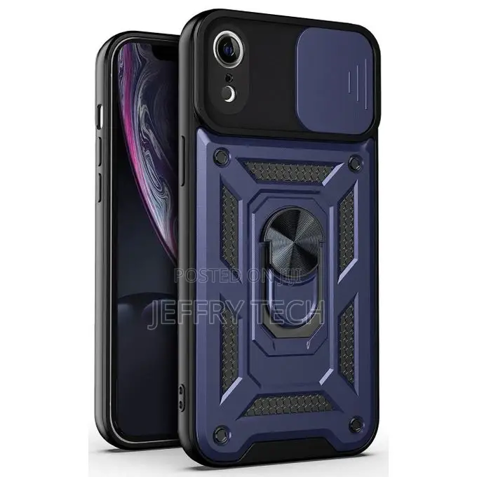 Back Cover for Apple iPhone XR (Black, Dual Protection, Pac