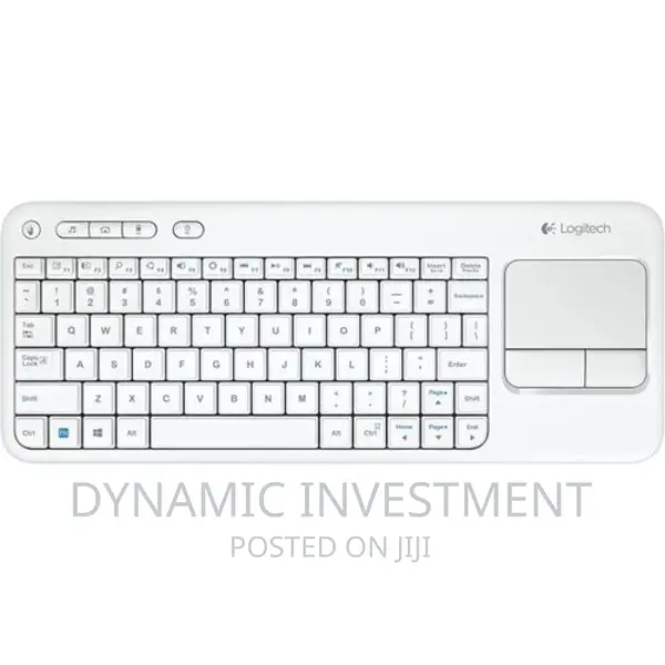 Logitech Plus Wireless Touch TV Keyboard-White