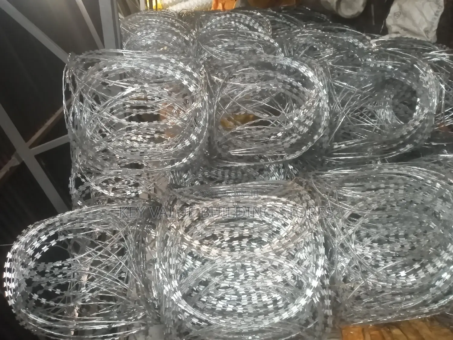 Galvanized Razor Wire.