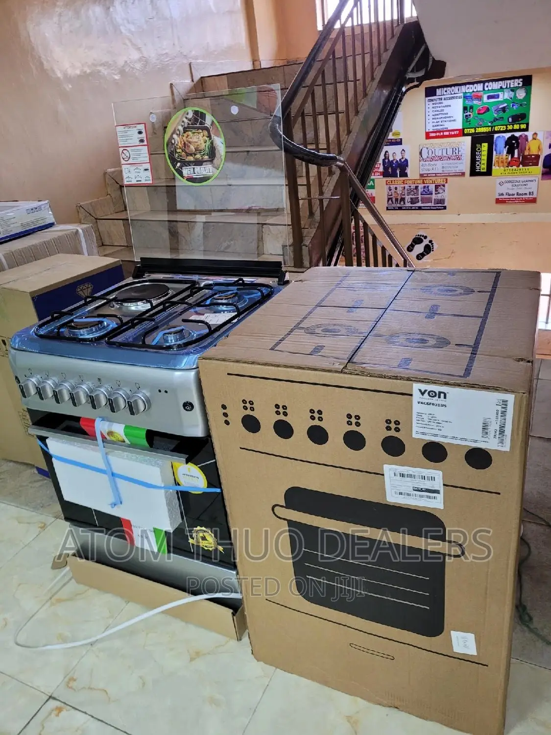 3+1 Electric Von 60*60 Silver Stainless Cookers