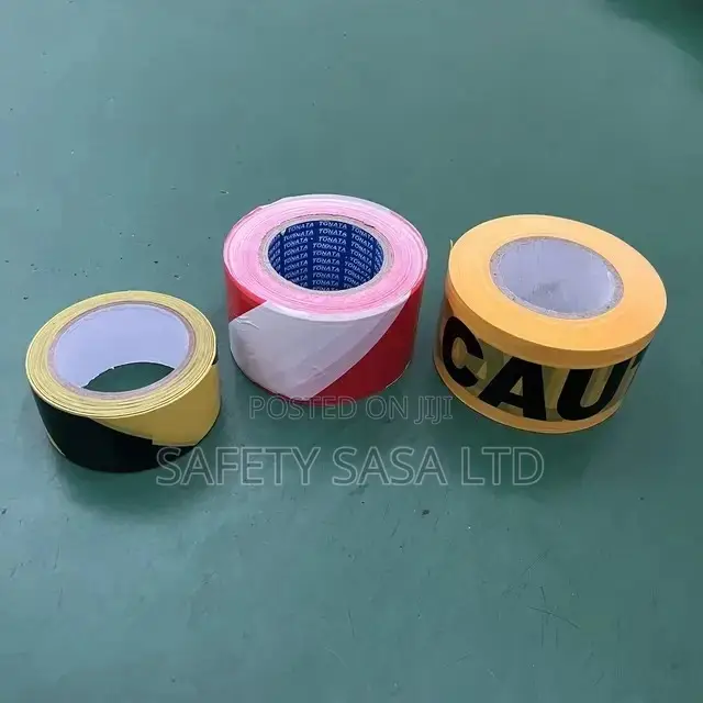 Yellow Black Tape With Caution Print