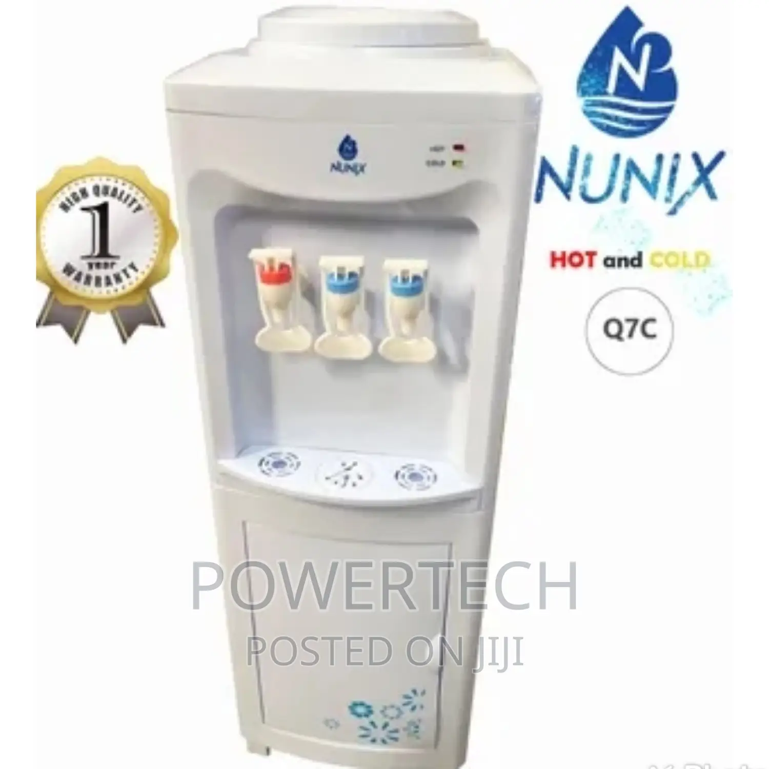 Hot and Cold Water Dispenser -3 Taps White