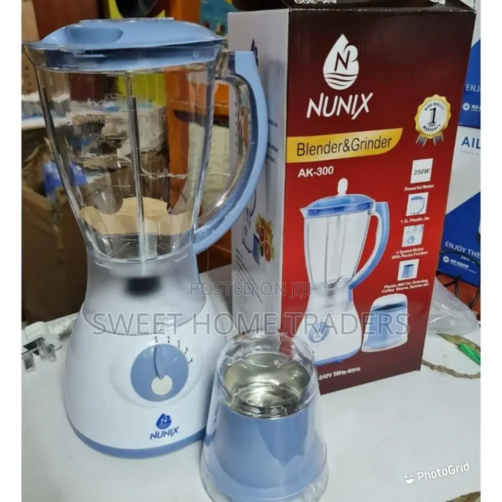Nunix 1.5L , 2 in 1 Blender With Grinding Machine New Model