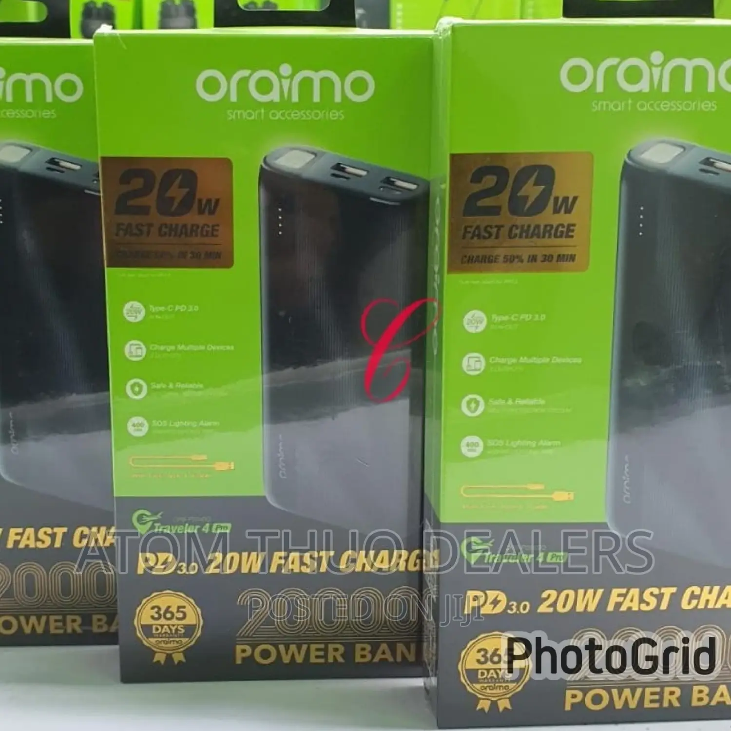 Oraimo Traveler4 Pro OPB-P204DQ 20W Fast Charging 20,000mah