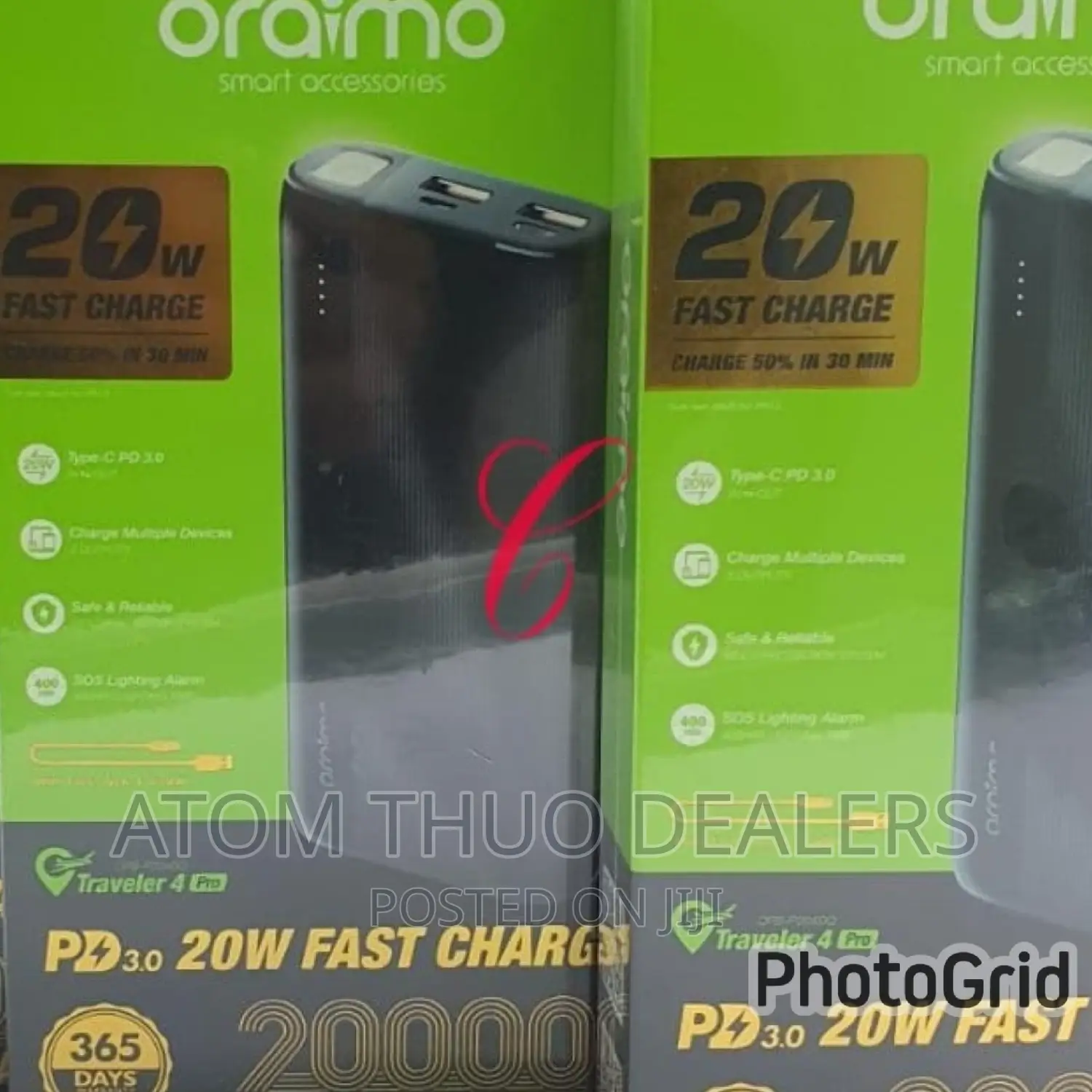 Oraimo Traveler4 Pro OPB-P204DQ 20W Fast Charging 20,000mah