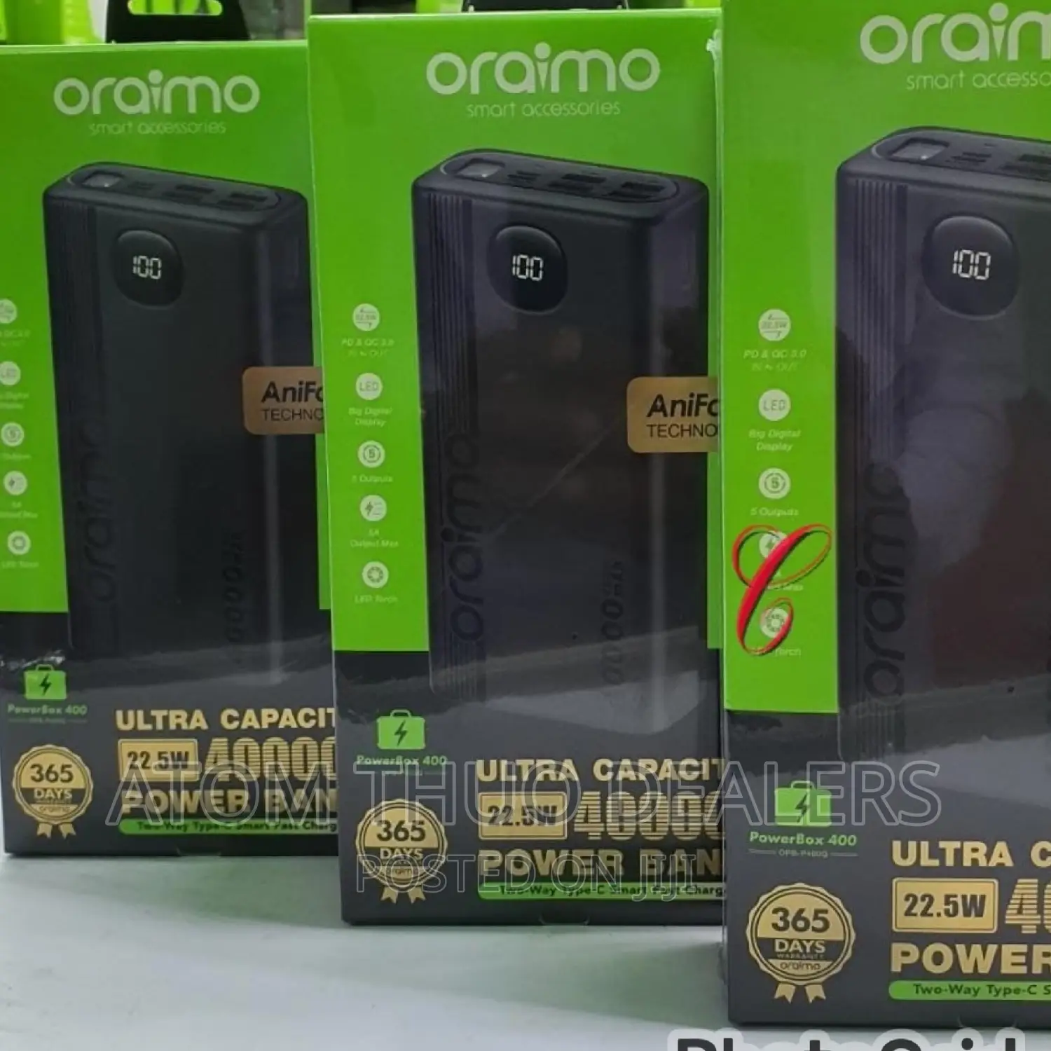 Oraimo Powerbox 400 OPB-P400Q 40,000mah Power Banks A.,., ,