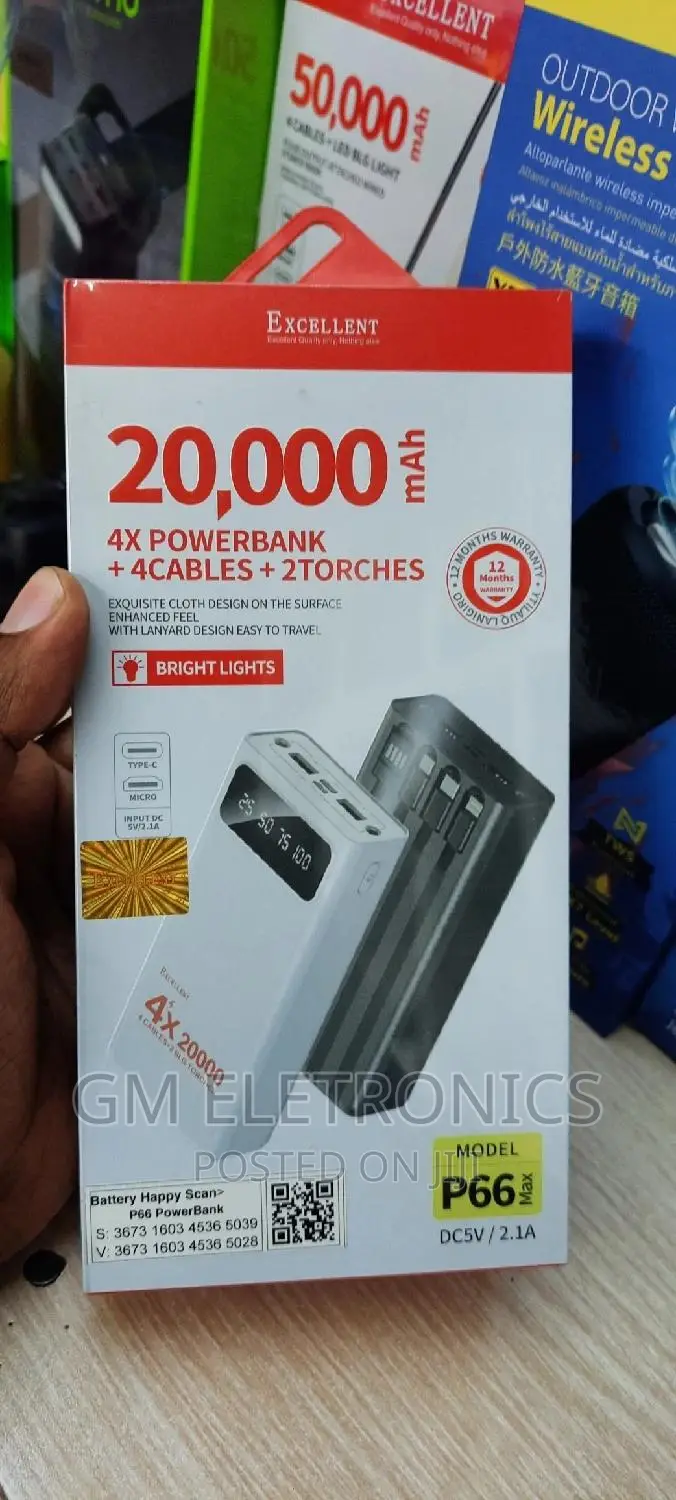20000mah Powerbank ( Black)