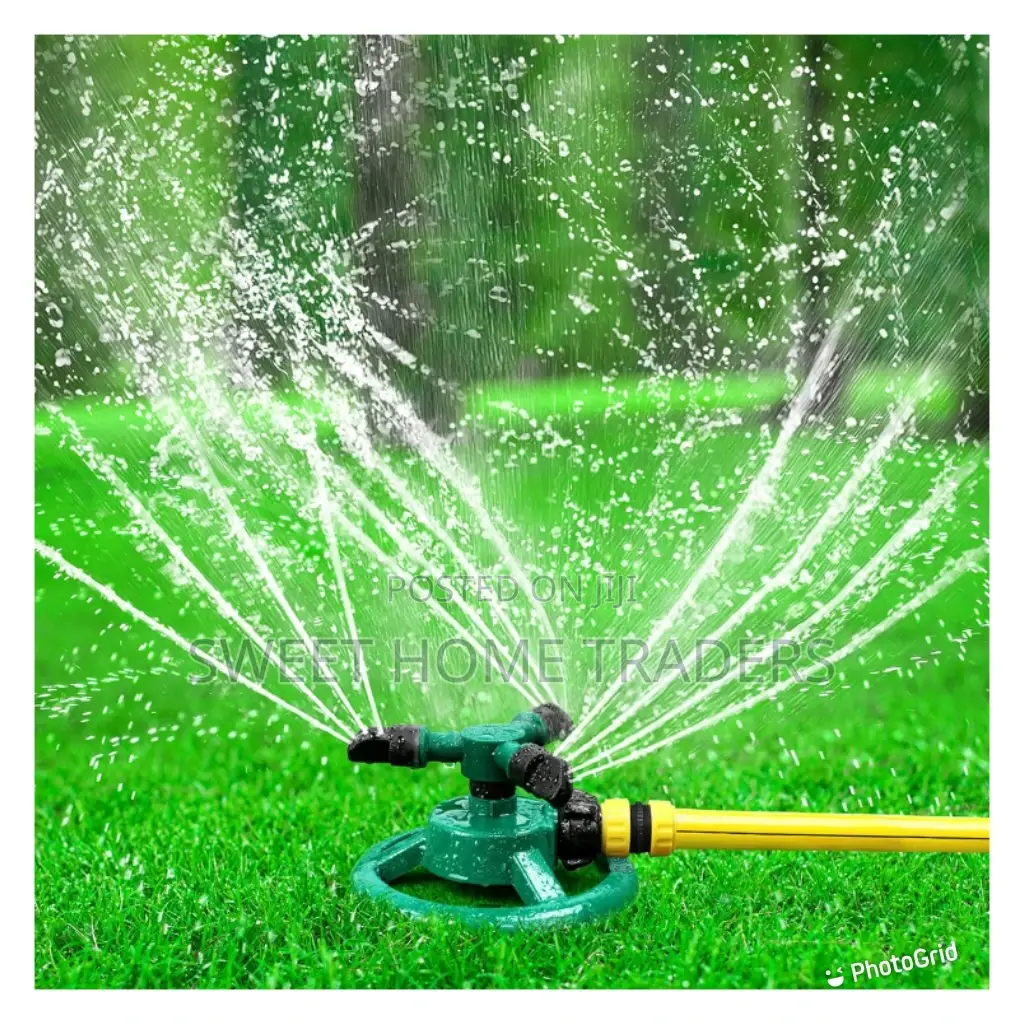 3 Arm 3600 Auto-Rotating Water Garden Sprinkler Available