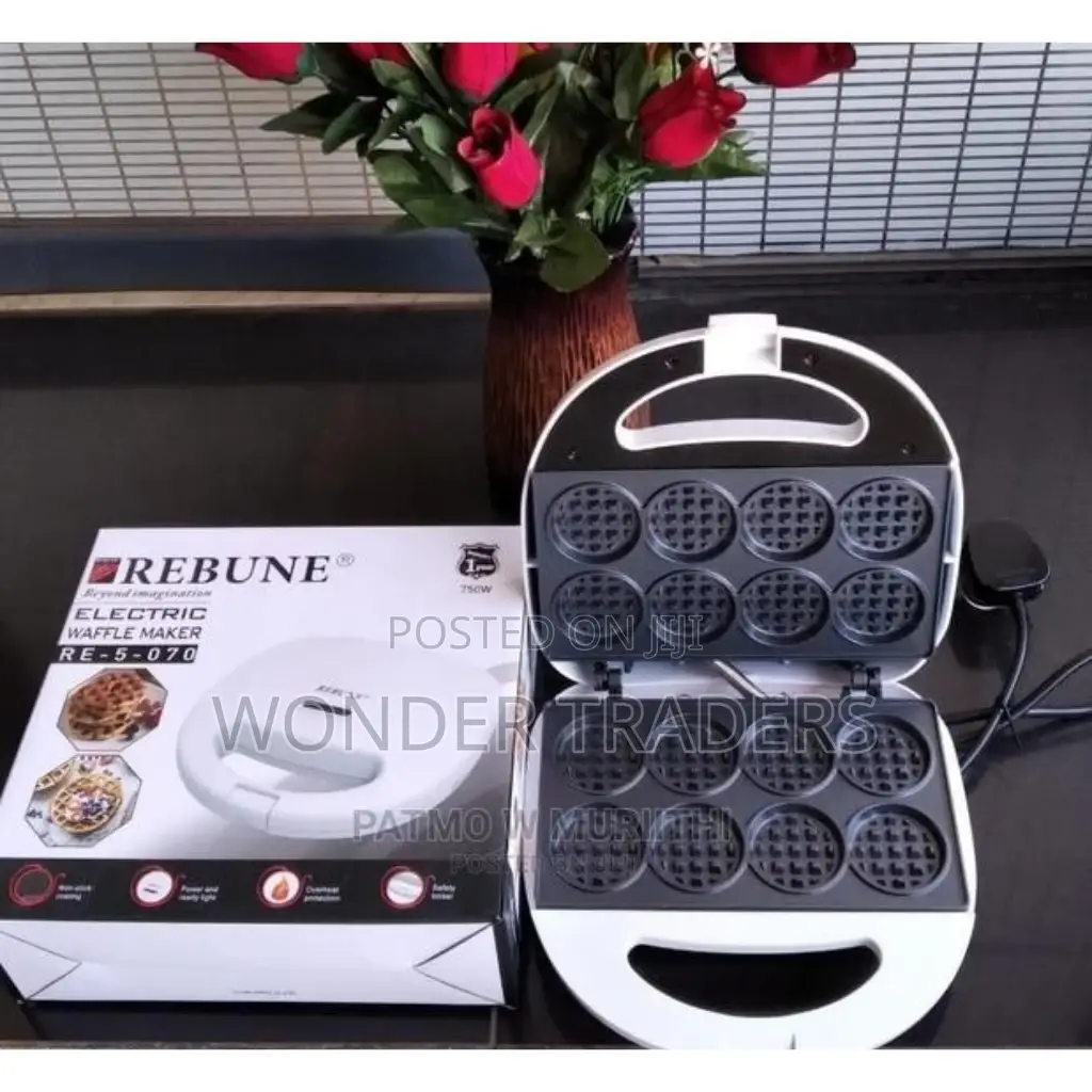 2 Slice Rebune Waffle Maker ;