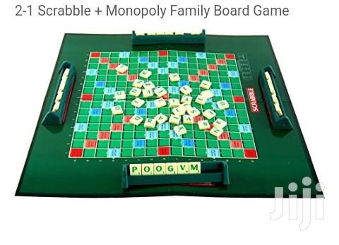 2 in 1 Scrabble - Monopoly Board Game