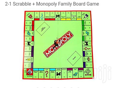 2 in 1 Scrabble - Monopoly Board Game