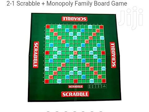 2 in 1 Scrabble - Monopoly Board Game