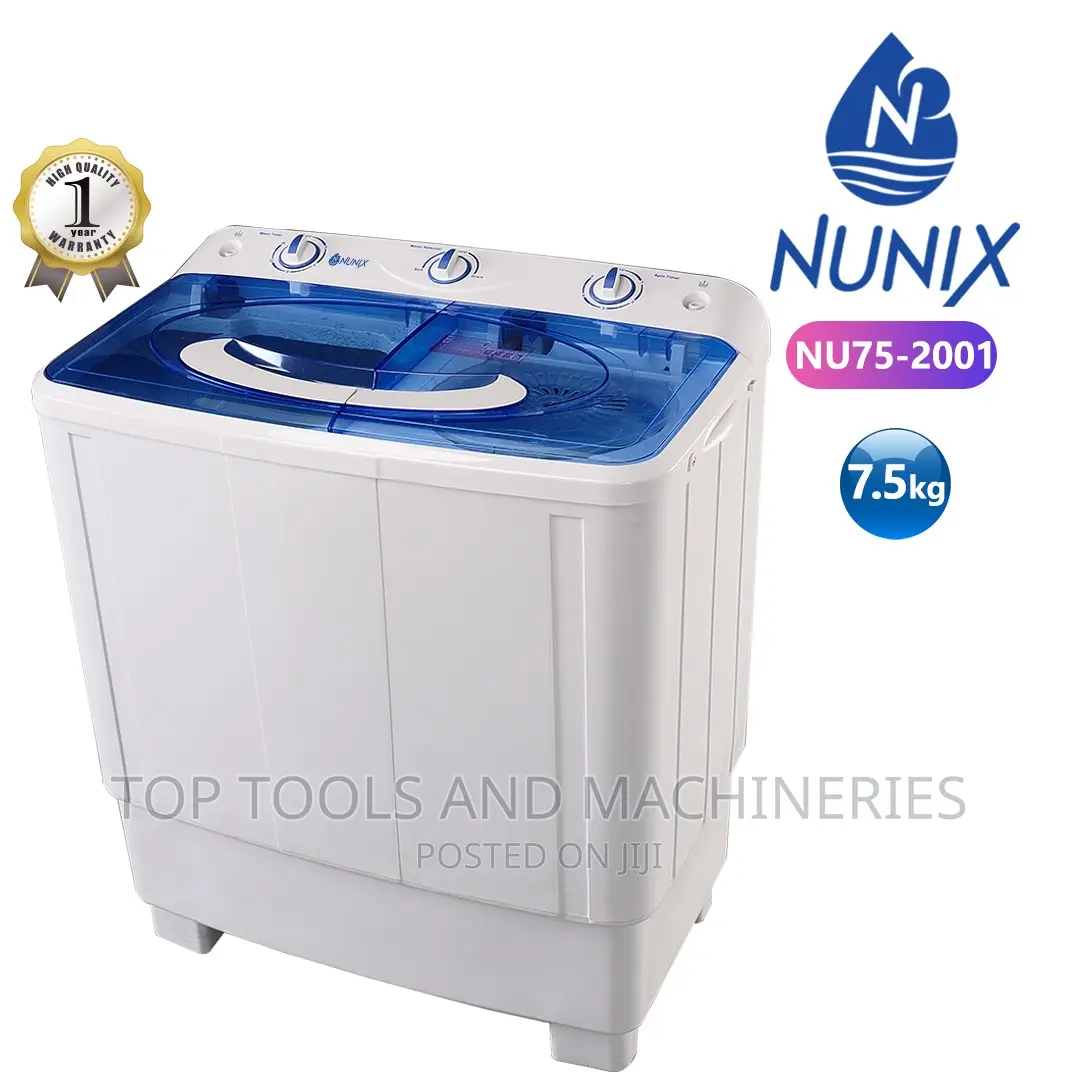 Nunix 7.5kgs Twin-Tub Washing Machine