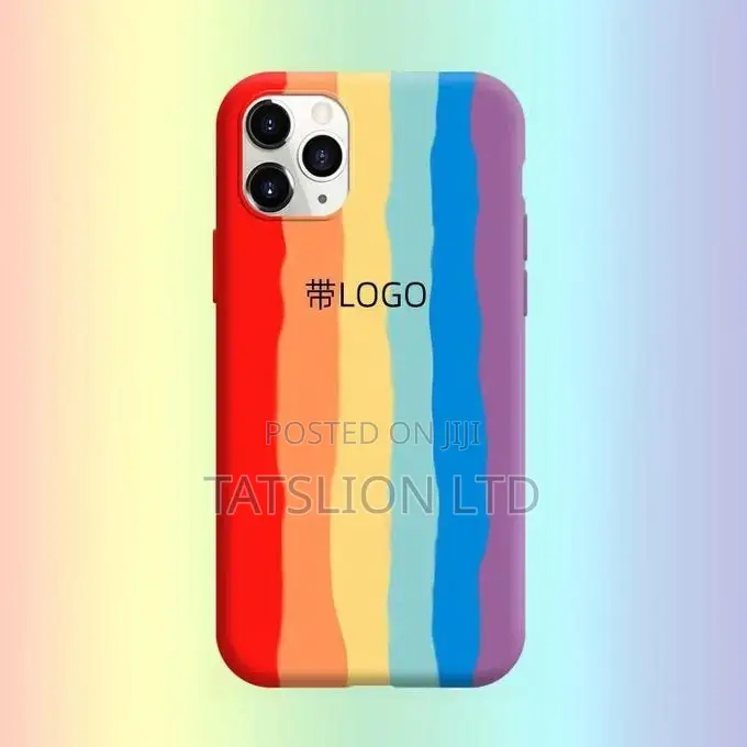 iPhone 12 With Logo Rainbow Red Silicone Rainbow All Inclusi