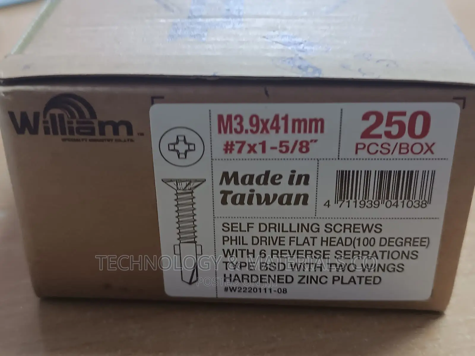 Self Tapping Fiber Cement Screw (41mm)