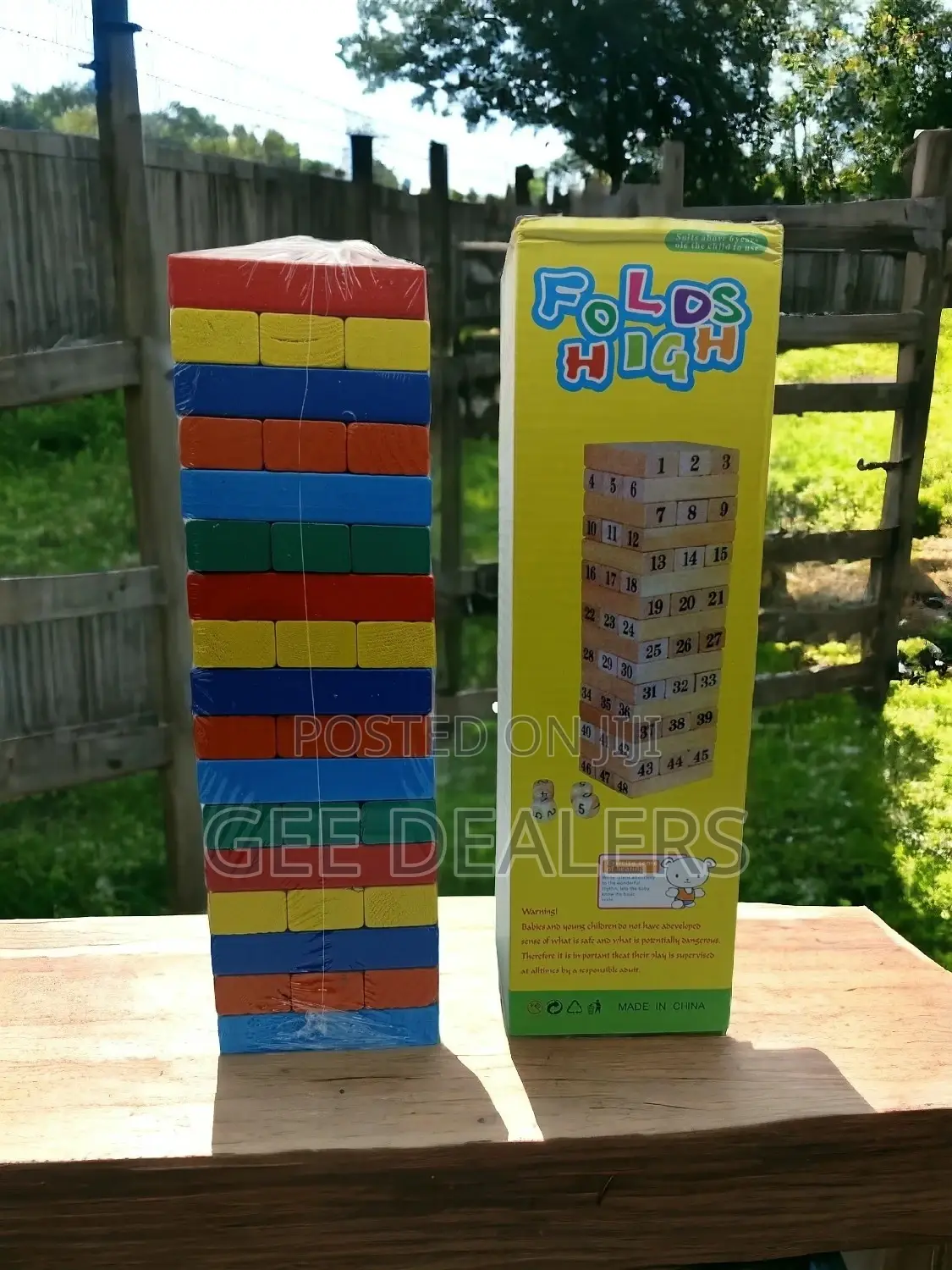 51pcs Coloured Jenga Block