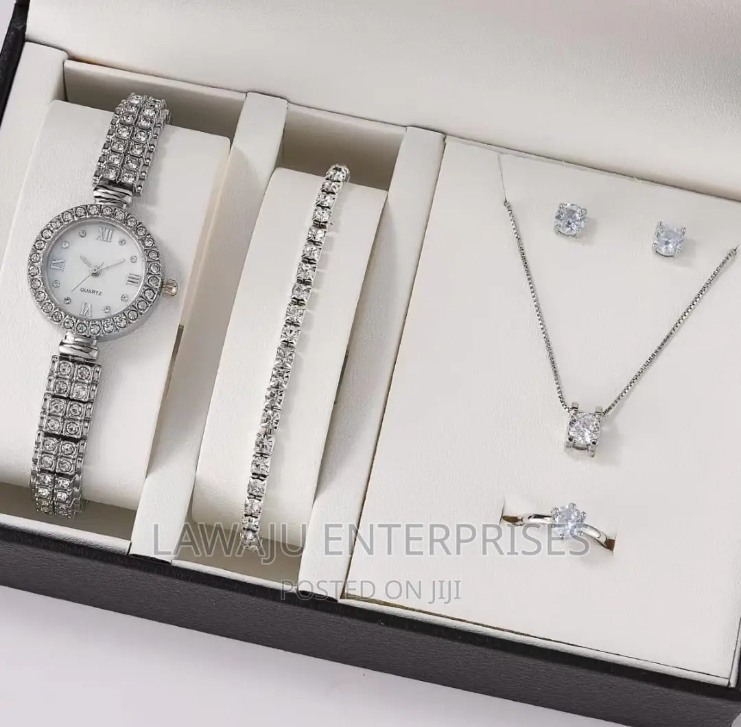 Silver Watch Ladies Gift Set