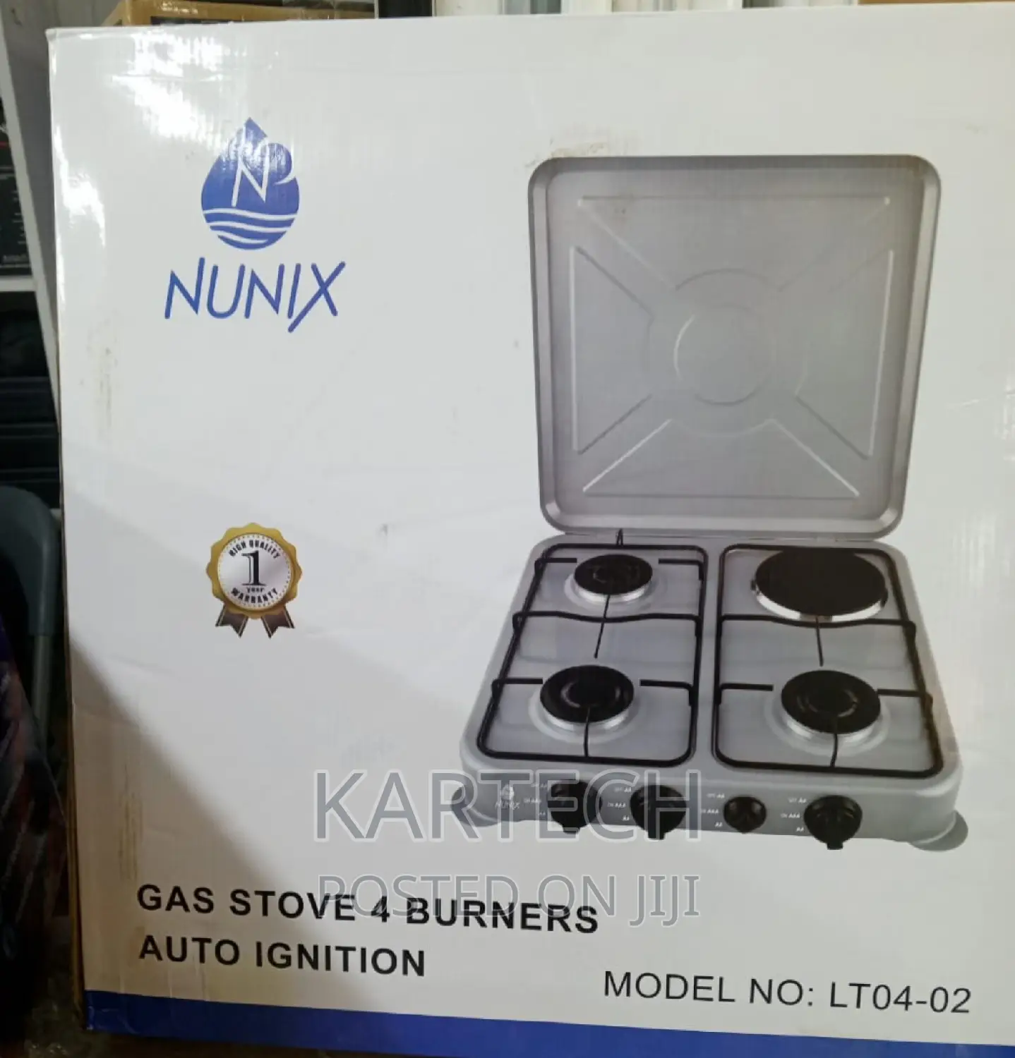 Nunix 3+1 Table Top Cooker Auto Ignition