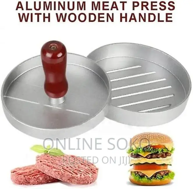 Non Stick Grill BBQ Burger Press Hamburger Patty Mould Maker