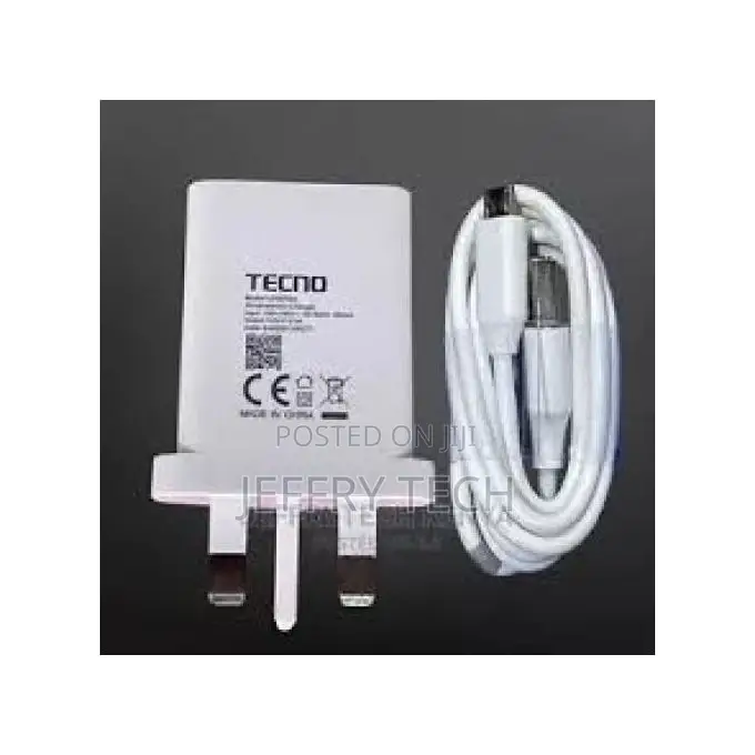 Tecno Spark 10C 18W Super Fast Type -C Charger -White