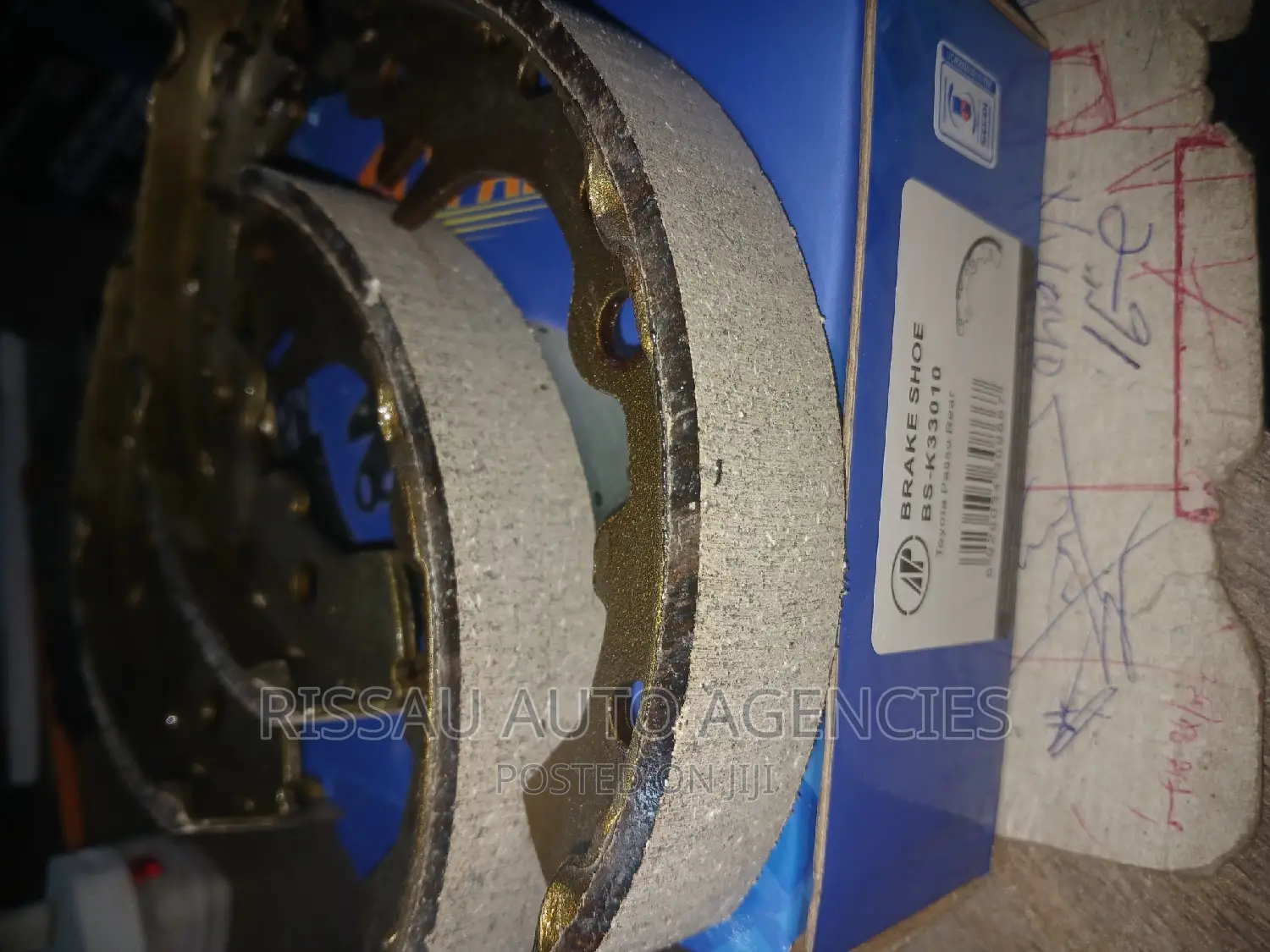 Toyota Passo ALLPARTS Rear Brake Linings/Shoe BS-