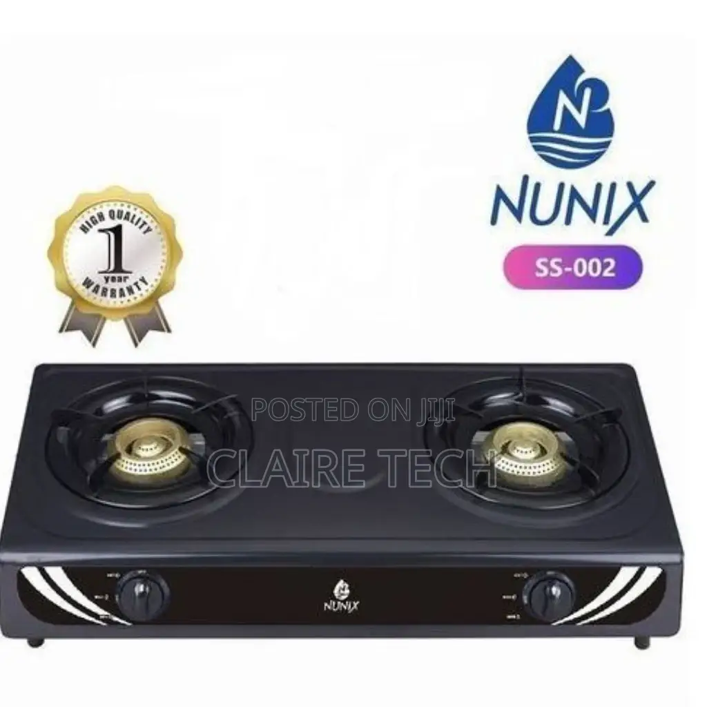 Nunix 2 Burner Auto Ignition Table Top Cooker
